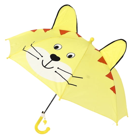 Rain Umbrella, Easy Operation Premium Material Kid Umbrella For Travel For Outdoor Yellow