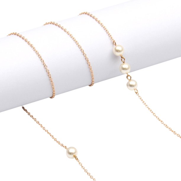 Cadena para anteojos, cordón para , soporte antideslizante, cordón para , correa para el cuello, retenedor , de 3 añadir 1 Oro 3 añadir 1 Pers Soledad Cadena de gafas