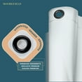 thumbnail image 4 of Moorefield Solid PEVA Shower Liner with Black Grommets, Soft-Touch, 72" x 72", Frosted, 4 of 7
