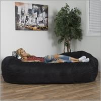 - Noble House Logan Faux Suede 8-foot Lounger Bean Bag, Multiple Colors