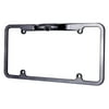 Black Chrome License Plate Frame with Camera