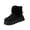 Black, variant on Boots for Women Fleece-Lined Round Toe Thick Sole Flatform Ankle Snow Boots Women Winter Fall Fashion Warm Comfortable Booties for Casual Outings Daily Work