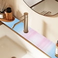 thumbnail image 2 of Yayeee Faucet Mat for Kitchen Sink 30" Diatomite Long Splash Guard Pad, Light Blue Stripes, 2 Pack, 2 of 7