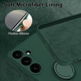 thumbnail image 2 of for Samsung Galaxy S24 Plus Case with Magnetic Ring Holder [Premium Soft Liquid Silicone & Anti-Scratch Microfiber Liner] Slim Kickstand Protective Phone Case for Galaxy S24+ Dark Green, 2 of 14