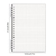 thumbnail image 3 of Weloille A5 Spiral Notebook 1 Piece, Transparent Cover Grid Binder Journal, Tear-Resistant Thick Paper Refillable Loose-Leaf Notebook, Notebook for Drawing Sketching Work Planning, 3 of 6