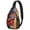 Beach, variant on Lightweight Watermelon Print Sling Backpack with Aesthetic Tropical Fruit Pattern, Durable Crossbody Bag for Beach and Summer Party Use, Multi-Functional Storage for Watermelon Lovers