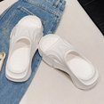 thumbnail image 5 of HNMKIU Womens Slippers Summer Thick Soled EVA Soft Sole Toe Separator Flip Flops Outdoor Comfortable Beach Sandals for Women Z01_White,8, 5 of 9