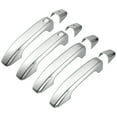 thumbnail image 2 of 4pcs Car Exterior Door Handle Cover Trim with 2 Keyless Entry Holes Silver Tone for Chevy Silverado 2020-2021, 2 of 6