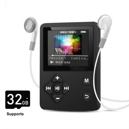 TSV MP3 Player, Portable Sound Music Player with FM Radio, Voice Recorder, Expandable up to 32GB TF Card, with (Best Paid Music Player For Windows)