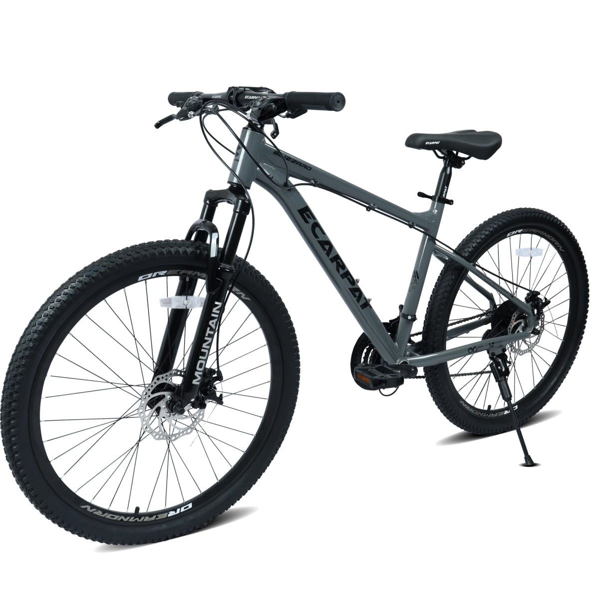 26 Inch All-Terrain Mountain Bike with Disc Brakes, 21-Speed Drivetrain, Steel Frame Front Suspension MTB for Men & Women, Trail Riding & Outdoor Cycling
