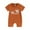 Orange, variant on Bainana Summer Romper For Newborn Baby Cartoon Print Short Sleeve Comfort Fit Bodysuit Casual Girls Boys Crew Neck Clothes Size 0-3 Months