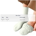 thumbnail image 3 of SYMOID Mens Fuzzy Crew Socks Fleece Lined Thermal Warm Winter Socks for Cold Weather, White, 3 of 5