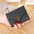 thumbnail image 5 of Artificial Leather Small Bifold Wallet Card Case Purse with ID Window Coin Pocket, 5 of 5