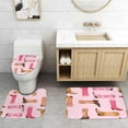thumbnail image 5 of 4PCS Cowgirl Shower Curtain Sets with Rugs, Western Shower Curtain, Waterproof Fabric Pink Shower Curtain, Hot Pink Cowboy Boots Star Aesthetic Groovy Funky Preppy Teen Girls Bathroom Decor, 5 of 7