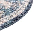 thumbnail image 6 of Rugs.com Lola Collection Rug – 7 Ft Round Blue Medium Rug Perfect For Kitchens, Dining Rooms, 6 of 8