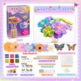 thumbnail image 4 of CandWuom Poke Art Flower Bouquet Craft Kit, Gifts for 6 7 8 9 10 Year Old Girls Arts Supplies, Make Your Own Bouquet with 8 Flowers & 2 Butterflies poke art, 4 of 8