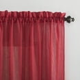 thumbnail image 2 of No. 918 Jillian Crushed Voile Sheer Rod Pocket Curtain Panel, 51" x 108", Red, 2 of 6