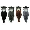 thumbnail image 4 of lanema Funny Viking Beard Knit Beanie Hat for Masquerade Parties, 4 of 14