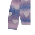 thumbnail image 5 of Planet Gold Girls Bow Print Ombre Sweater, Sizes 4-18, 5 of 6