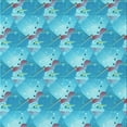 thumbnail image 1 of Ahgly Company Machine Washable Indoor Square Transitional Blue Area Rugs, 8' Square, 1 of 7