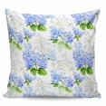 thumbnail image 2 of Summer Hydrangeas Throw Pillow Covers, Soft Pillowcases with Invisible Zipper, White Blue Flowers Pastoral Leaves Decorative Square Pillow Cushion Covers for Living Room Couch Sofa Bed 20x20 Inches, 2 of 8