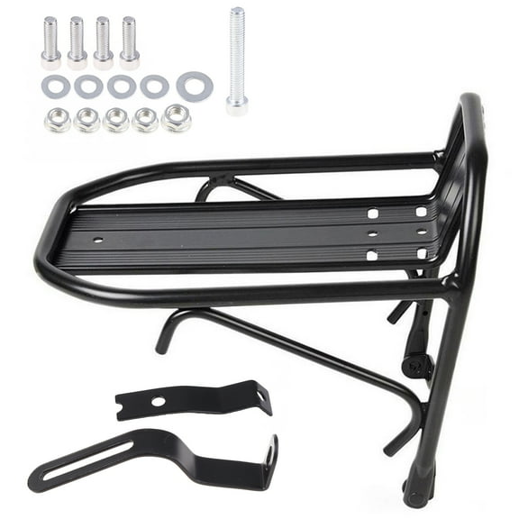 Mountain Road Bike Front Rack Cycling Stand Bike Luggage Shelf Carrier Panniers Bracket