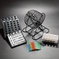 thumbnail image 2 of Deluxe Bingo Game Set with Metal Cage, Balls, Cards & Chips, Family Party Game Kit, 2 of 9
