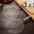 thumbnail image 4 of Wire Roaster Round Cooking Racks Stainless Steel Roasting Cooking Racks With Handle For Picnic Camping Baking Cooking BBQ, 4 of 4