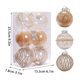 thumbnail image 2 of Adornos Navideños de Bolas, Diseño de Plástico Irresponsable, Juego de 6, Elegante Decoración para Árbol, Decoración para Bodas, Múltiples, Tamaño de 8 Cm, Seguros y Duraderos., 2 of 2