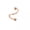 rose gold, variant on Surgical Steel Spiral Twisted Lip Ring Nose Rings Ear Cartilage Helix Piercing-silver-spherical