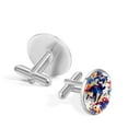 thumbnail image 3 of Basketball Stylish Shirt Cufflink Set Made of Stainless Steel for Formal Wear - for Weddings and Special Occasions - Silver Jewelry Option Available, 3 of 6