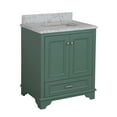 thumbnail image 6 of Nantucket 30" Bathroom Vanity with Sage Green Cabinet and Carrara Marble Top, 6 of 6