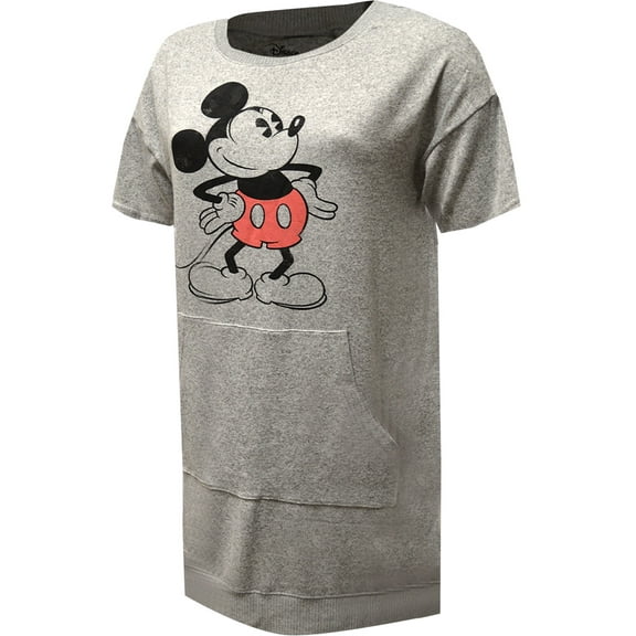Richard Leeds Womens Disney's Mickey Mouse Super Soft Knit Lounger Nightgown (Medium)