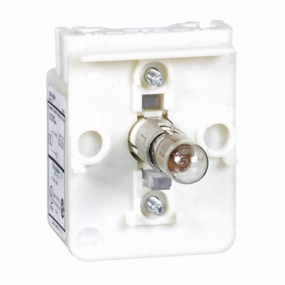 Schneider Electric Lamp Module, 30mm, 110-120V, Clear, Incand 9001KM1