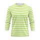 thumbnail image 4 of Ceisia Men's Spring Summer Casual Regular Fit Crew Neck Three-Quarter Sleeve T-Shirt Multi-Color Striped Cotton-Like Jersey Stretch Fabric Army Green XXL Gifts, 4 of 6