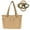 Camel color:1 piece, variant on Ikoopy Puffer Tote Bag for Women Lightweight Puffer Work Tote Handbag with Cup Holder Portable Travel Gym Bag for Travel Work Daily