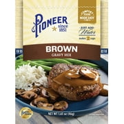 Pioneer Brown Gravy Mix, 1.61 oz – Makes 2 Cups of Rich, Savory Gravy – Just Add Water for a Quick, Delicious Meal Addition