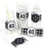 40th Milestone Birthday - DIY Party Wrapper Favors - Set of 15