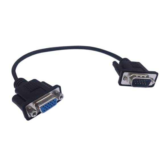 Cerrxian Cable De Extensión Para Monitor De Vídeo, Adaptador Macho A Hembra, Vga, Svga, 15 Pines, Hd15, 1 Pie, Para Pc, Portátil, Tv, Proyector (Mf)