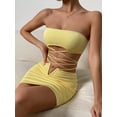 thumbnail image 5 of Summer New Sexy Strap Camisole Two-Piece Dress Women's Tie Pleated Bodycon Dress, 5 of 8