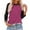 Hot Pink, variant on Generic 3/4 Sleeve Tops for Women - Casual Fashion Blouse Baseball Style Tees Three Quarter Raglan Shirt