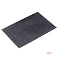 thumbnail image 1 of Alfombrilla de mesa de PVC, almohadillas para tazas de café, manteles individuales decorativos, posavasos resistentes al calor con patrón de lino de mesa 4 piezas Monstrate ZHF0329, 1 of 5