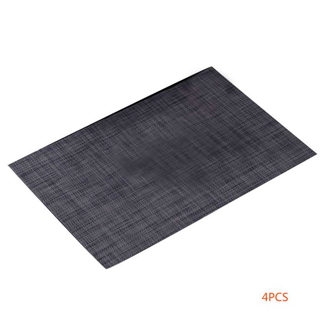 Alfombrilla de mesa de PVC, almohadillas para tazas de café, manteles individuales decorativos, posavasos resistentes al calor con patrón de lino de mesa 4 piezas Monstrate ZHF0329