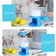 thumbnail image 5 of Trituradora de hielo manual con manivela | Plástico ABS azul cielo de grado alimenticio | Cuchillas de acero inoxidable resistentes a la oxidación | Molinillo de hielo portátil pequeño para b, 5 of 5