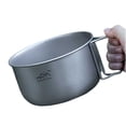 thumbnail image 2 of Titanium Camping Pot Multi-Functional Foldable Camping Soup Pot Reusable Lightweight Food Container Outdoor Accessories (Small), 2 of 11