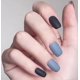 thumbnail image 3 of Black and Blue Press on Nails Set Long Matte Coffin False Nail Kit with Glue Reusable Acrylic Tips, 3 of 4