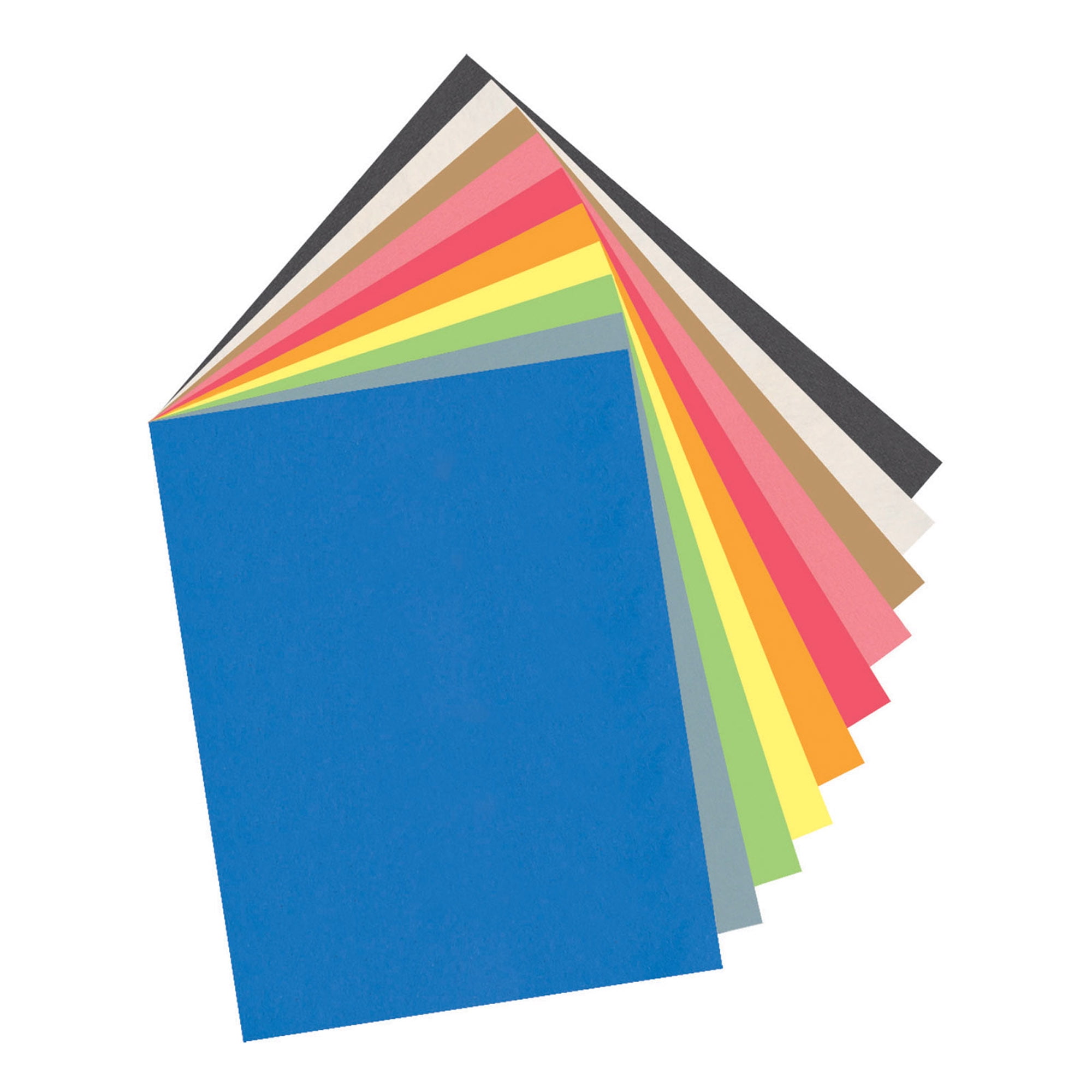 Pacon® Lightweight Construction Paper, 12" x 18", 10 Assorted Colors