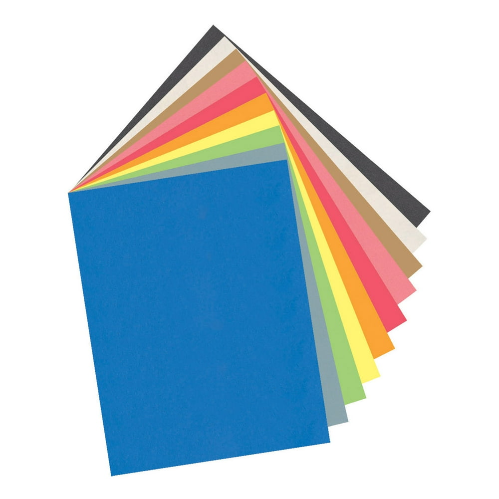 Pacon® Lightweight Construction Paper, 12" x 18", 10 Assorted Colors 100 Sheets per pack, 3