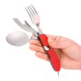 thumbnail image 1 of Ensemble de Vaisselle de Camping Extérieur 4 en 1 Cuillère Pliante en Acier Inoxydable, 1 of 1