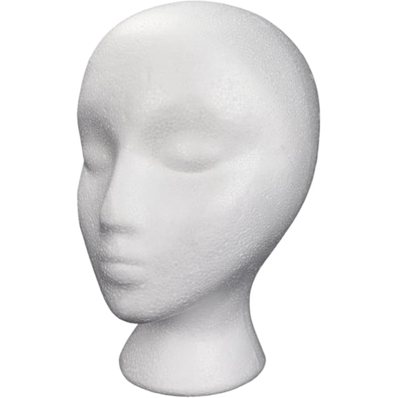 Foam Mannequin Head Stand for Wig Mask Hat Display 6.1x10.6 Inch